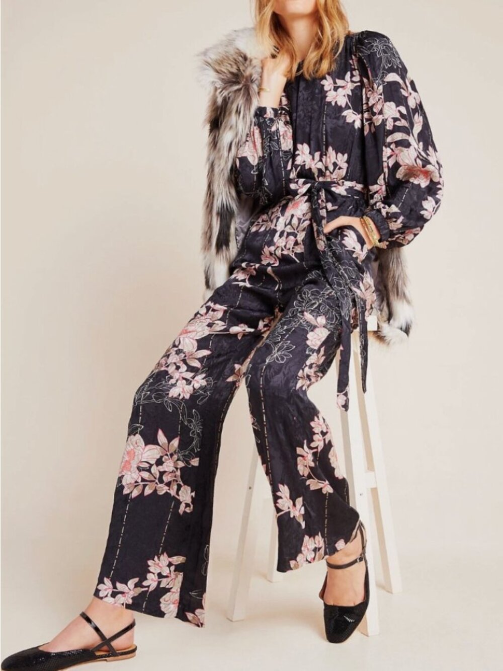Anthropology Audria Jacquard Jumpsuit